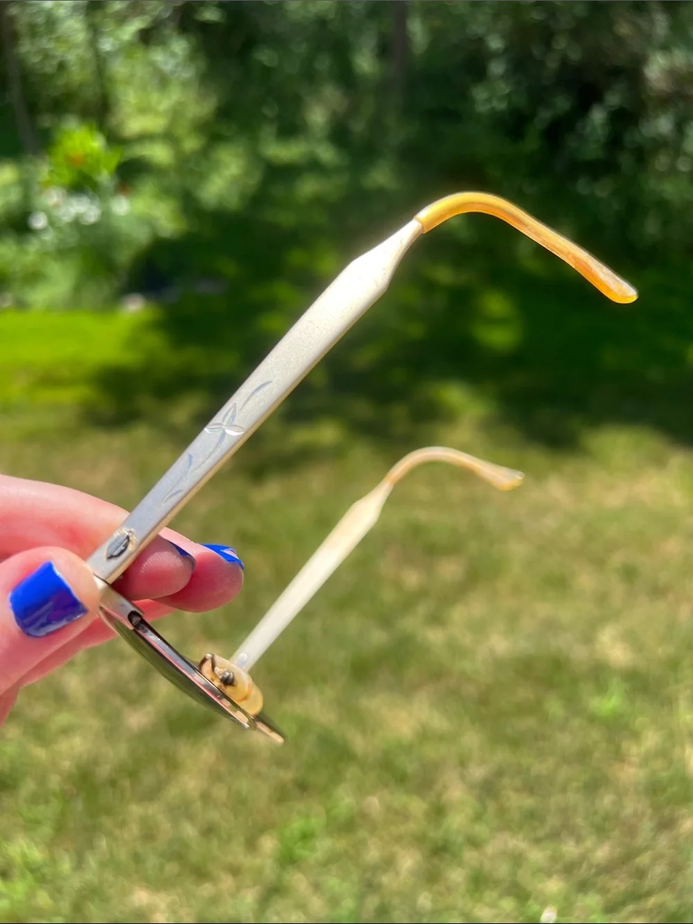 Vintage Artcraft Gold Filled and Aluminum Cat Eye Glasses